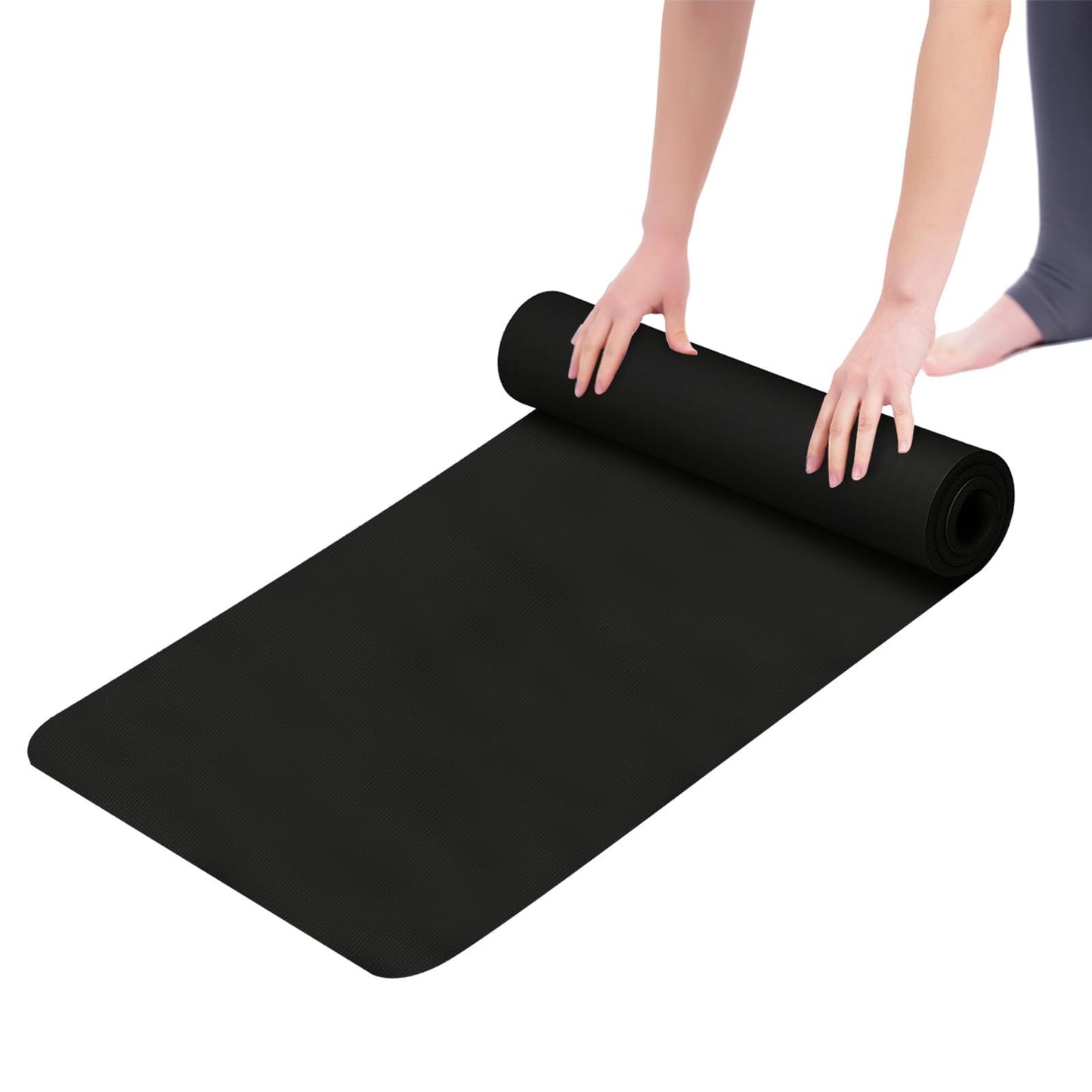 Yoga Mat, 68"×23" Exercise Mat for Men & Women, Non Slip Workout Mat for Home Yoga, Pilates, Stretching, Floor & Fitness Workouts