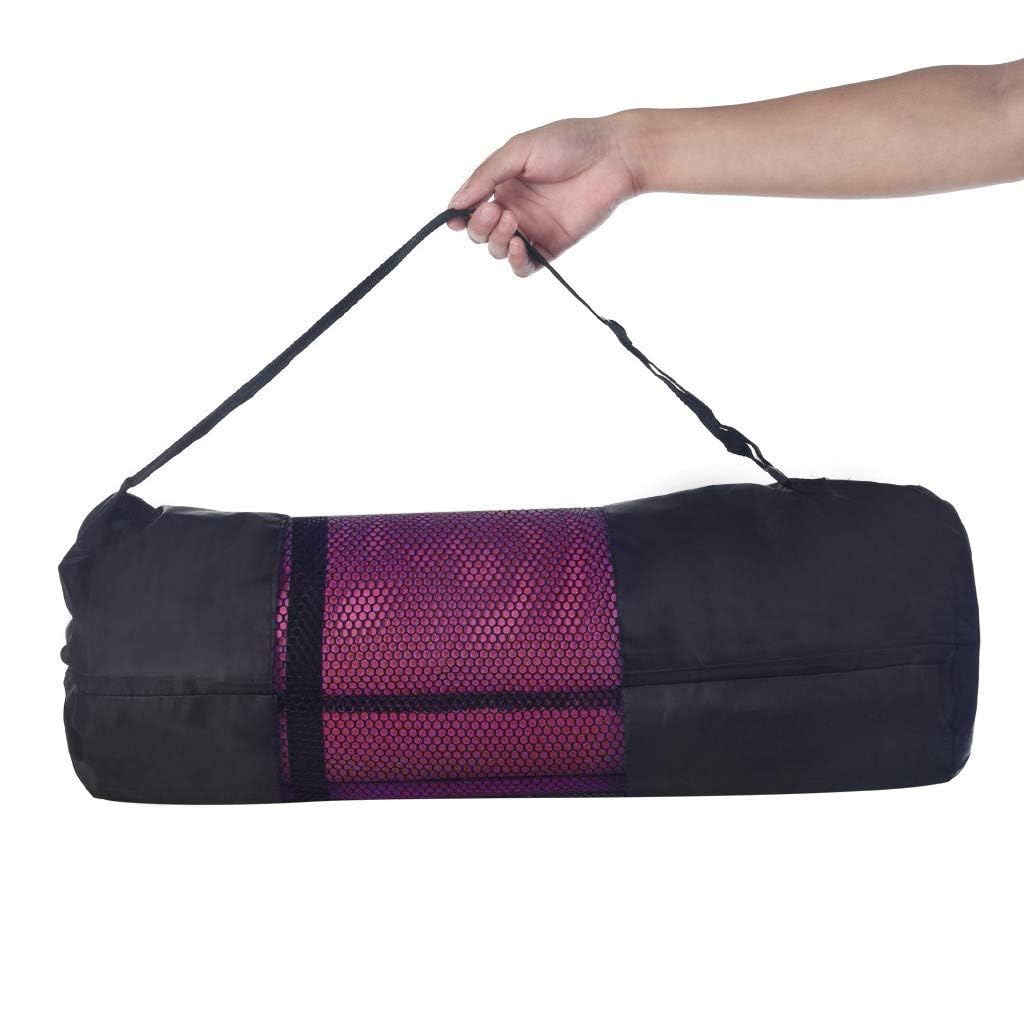 Extra Thick Yoga Mat Fitness Mat with Backpack, 72" L x 24" W x 0.4 Inch Pilates Anti-Slip Yoga Mat