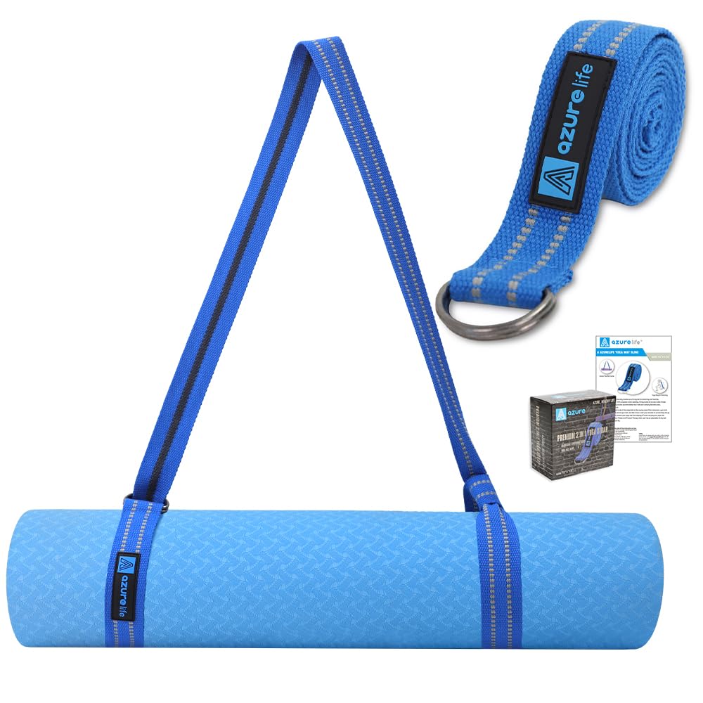Premium Yoga Mat Sling, Adjustable Yoga Mat Straps for Carrying, Easy-Cinch Yoga Mat Holder Strap