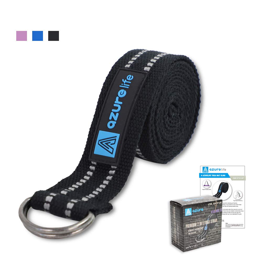 Premium Yoga Mat Sling, Adjustable Yoga Mat Straps for Carrying, Easy-Cinch Yoga Mat Holder Strap