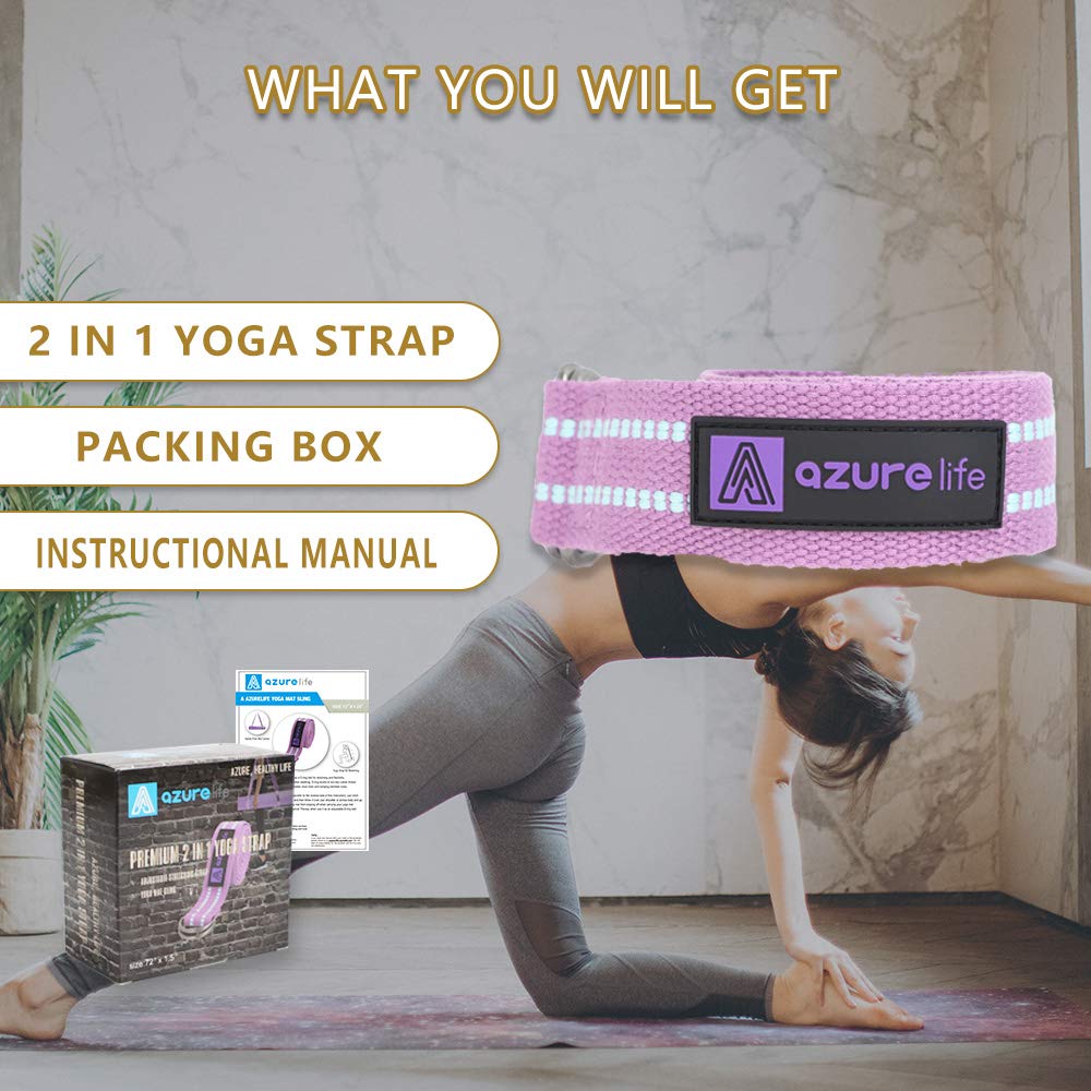 Premium Yoga Mat Sling, Adjustable Yoga Mat Straps for Carrying, Easy-Cinch Yoga Mat Holder Strap