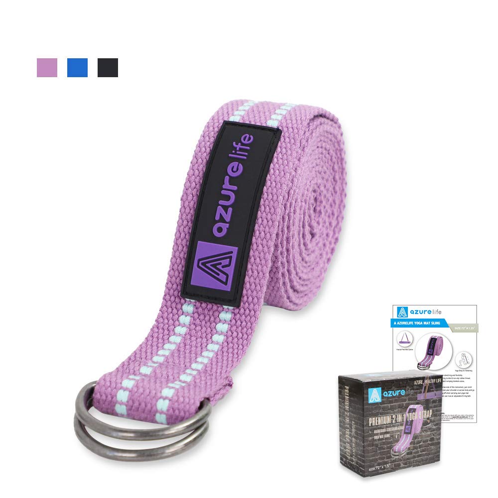 Premium Yoga Mat Sling, Adjustable Yoga Mat Straps for Carrying, Easy-Cinch Yoga Mat Holder Strap