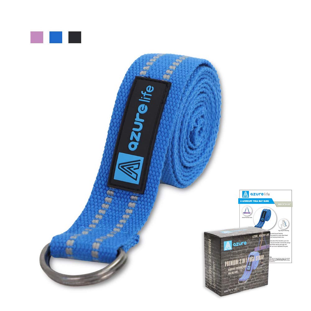 Premium Yoga Mat Sling, Adjustable Yoga Mat Straps for Carrying, Easy-Cinch Yoga Mat Holder Strap
