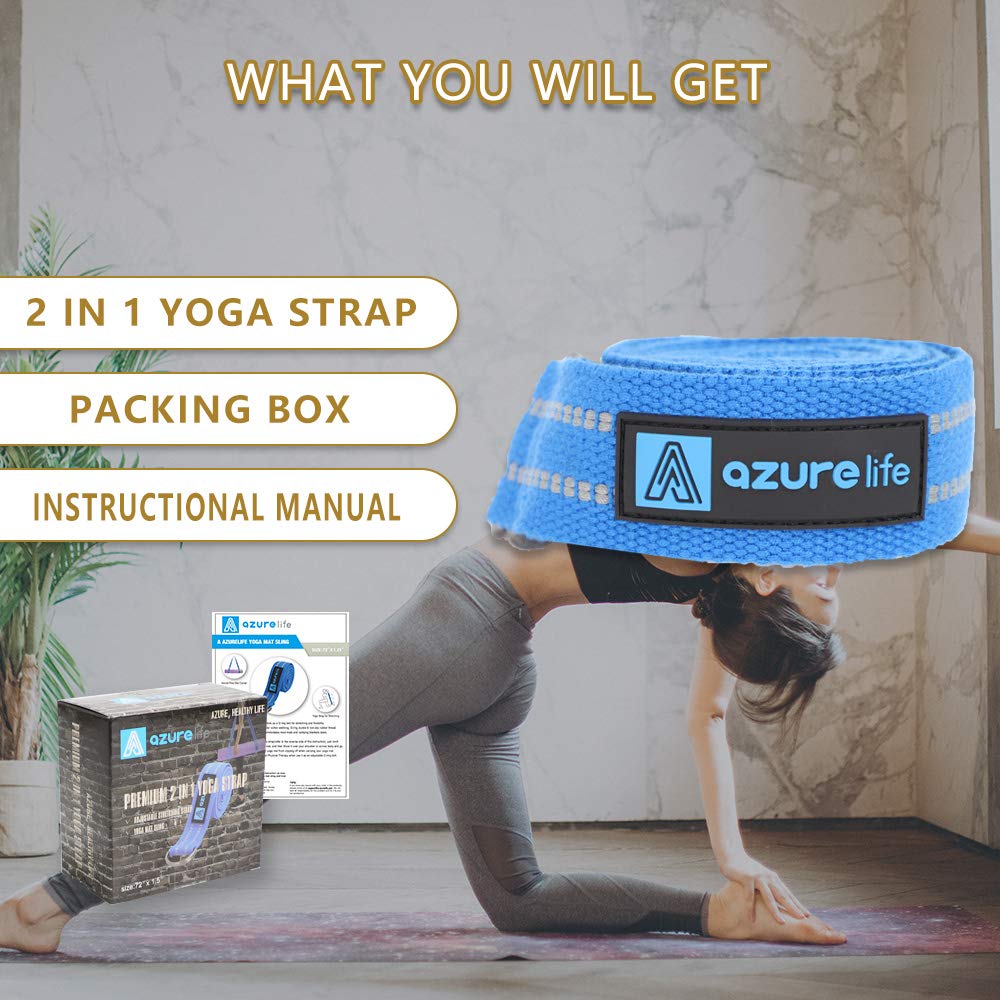 Premium Yoga Mat Sling, Adjustable Yoga Mat Straps for Carrying, Easy-Cinch Yoga Mat Holder Strap