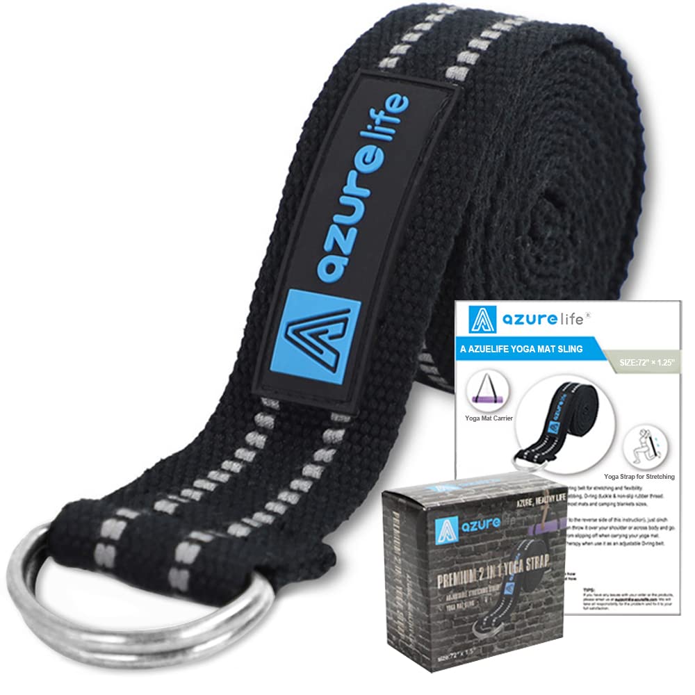 Premium Yoga Mat Sling, Adjustable Yoga Mat Straps for Carrying, Easy-Cinch Yoga Mat Holder Strap