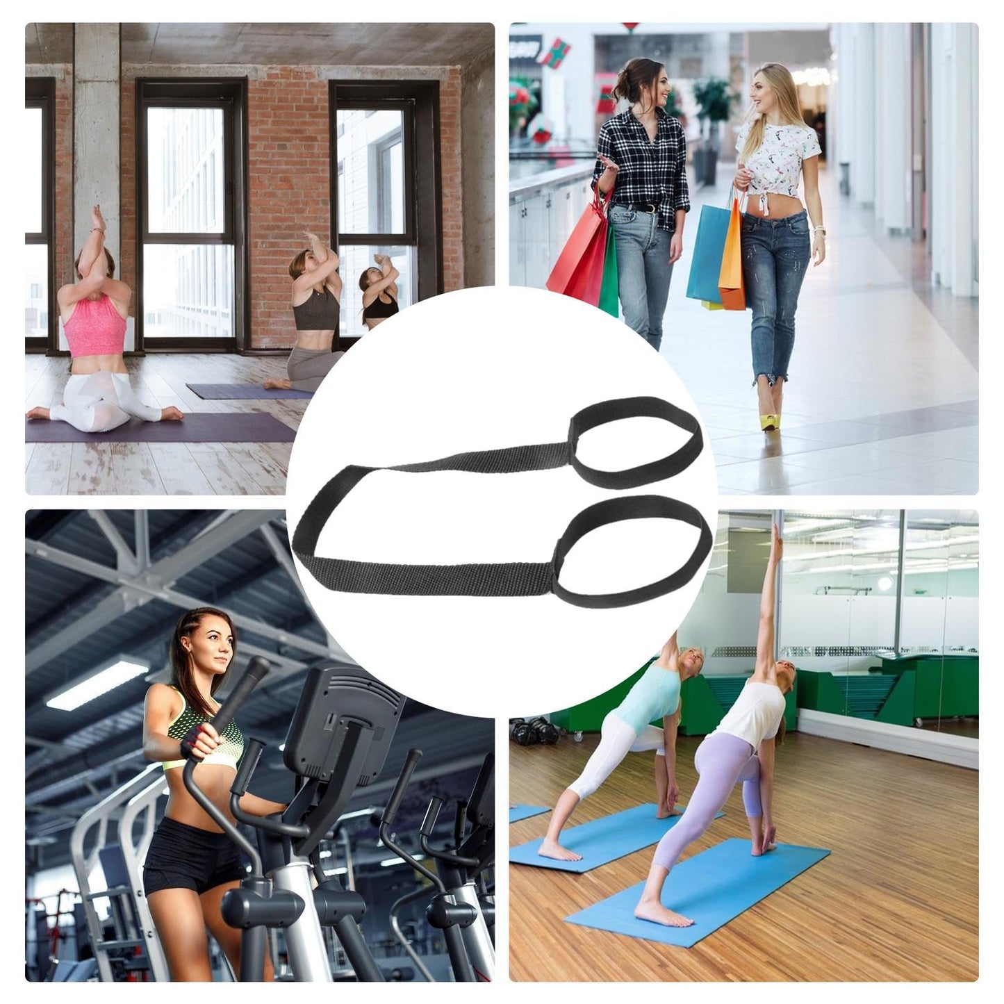 Yoga Mat Carrying Strap - Mat Carrier Sling | Adjustable Yoga Carrying Strap | Anti-Slip Yoga Mat Sling Strap Holder Stretch Bands | Exercise Mat Carrier | Yoga Mat Straps for Carrying