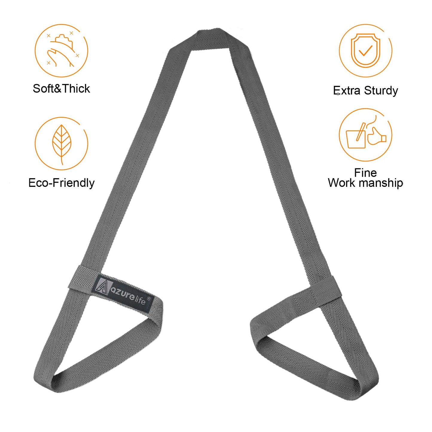 Premium Yoga Mat Sling, Adjustable Yoga Mat Straps for Carrying, Easy-Cinch Yoga Mat Holder Strap