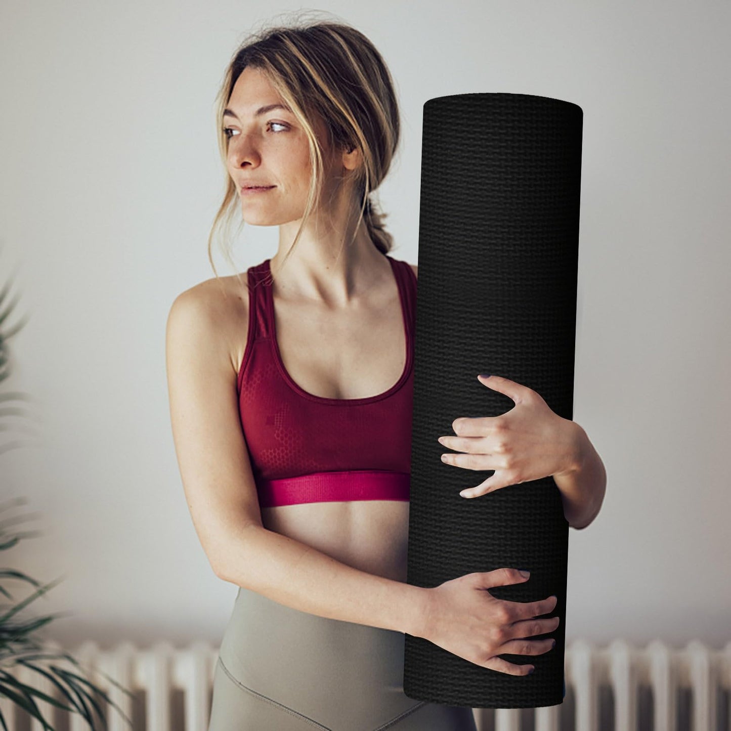Yoga Mat, 68"×23" Exercise Mat for Men & Women, Non Slip Workout Mat for Home Yoga, Pilates, Stretching, Floor & Fitness Workouts