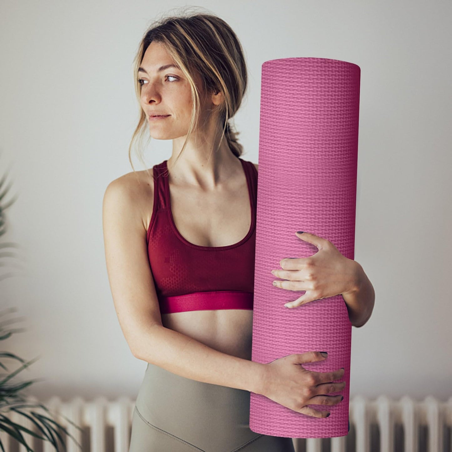 Yoga Mat, 68"×23" Exercise Mat for Men & Women, Non Slip Workout Mat for Home Yoga, Pilates, Stretching, Floor & Fitness Workouts
