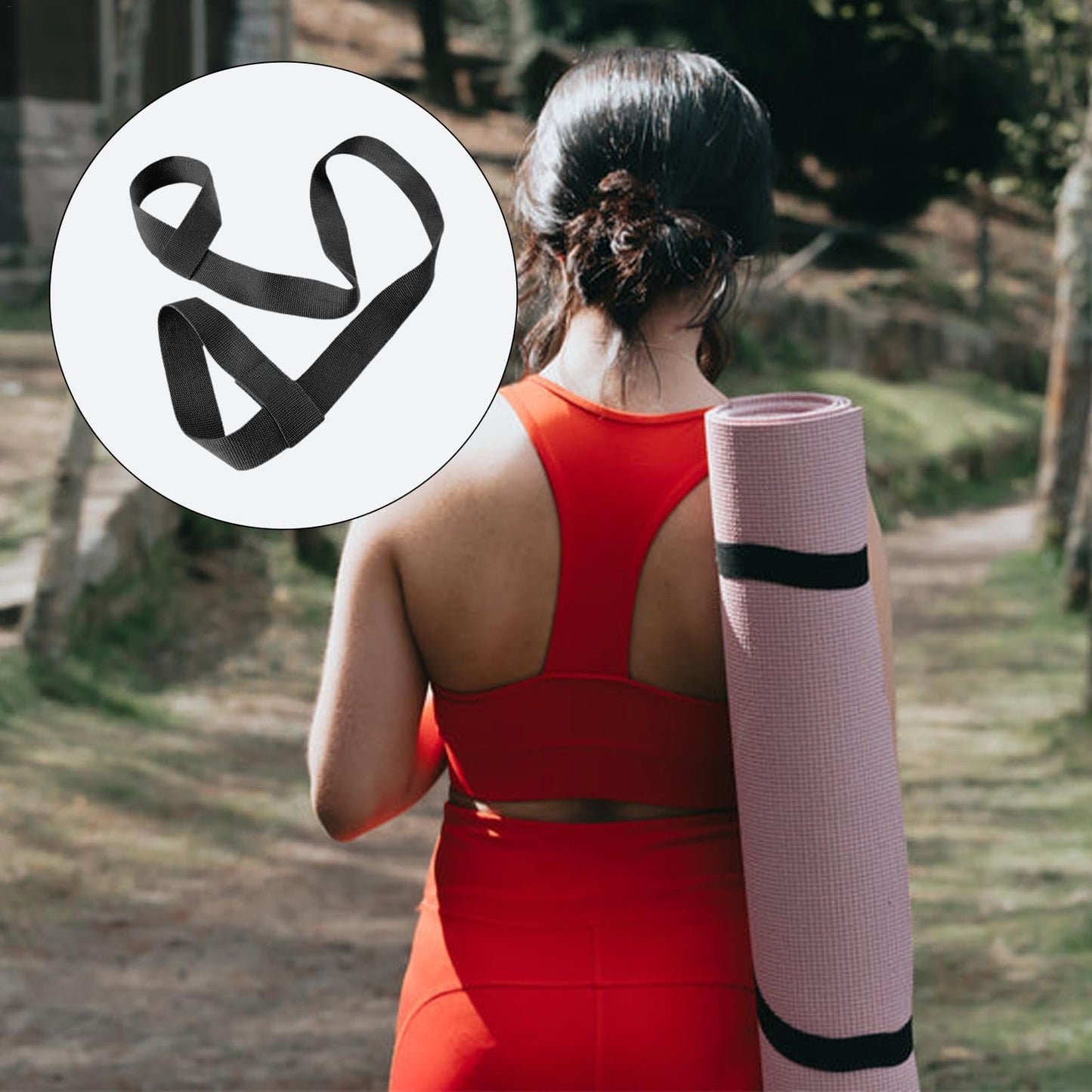 Yoga Mat Carrying Strap - Mat Carrier Sling | Adjustable Yoga Carrying Strap | Anti-Slip Yoga Mat Sling Strap Holder Stretch Bands | Exercise Mat Carrier | Yoga Mat Straps for Carrying