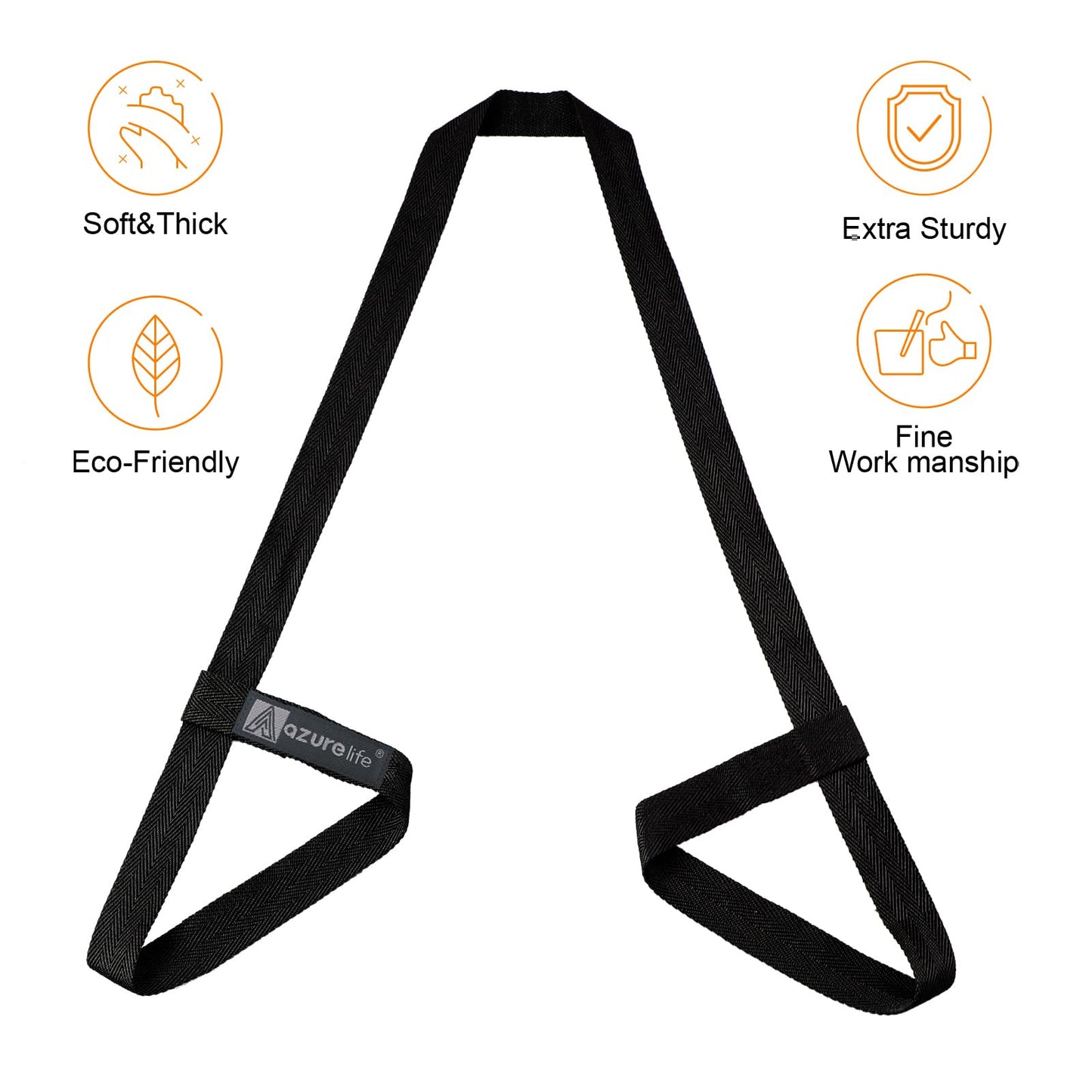 Premium Yoga Mat Sling, Adjustable Yoga Mat Straps for Carrying, Easy-Cinch Yoga Mat Holder Strap