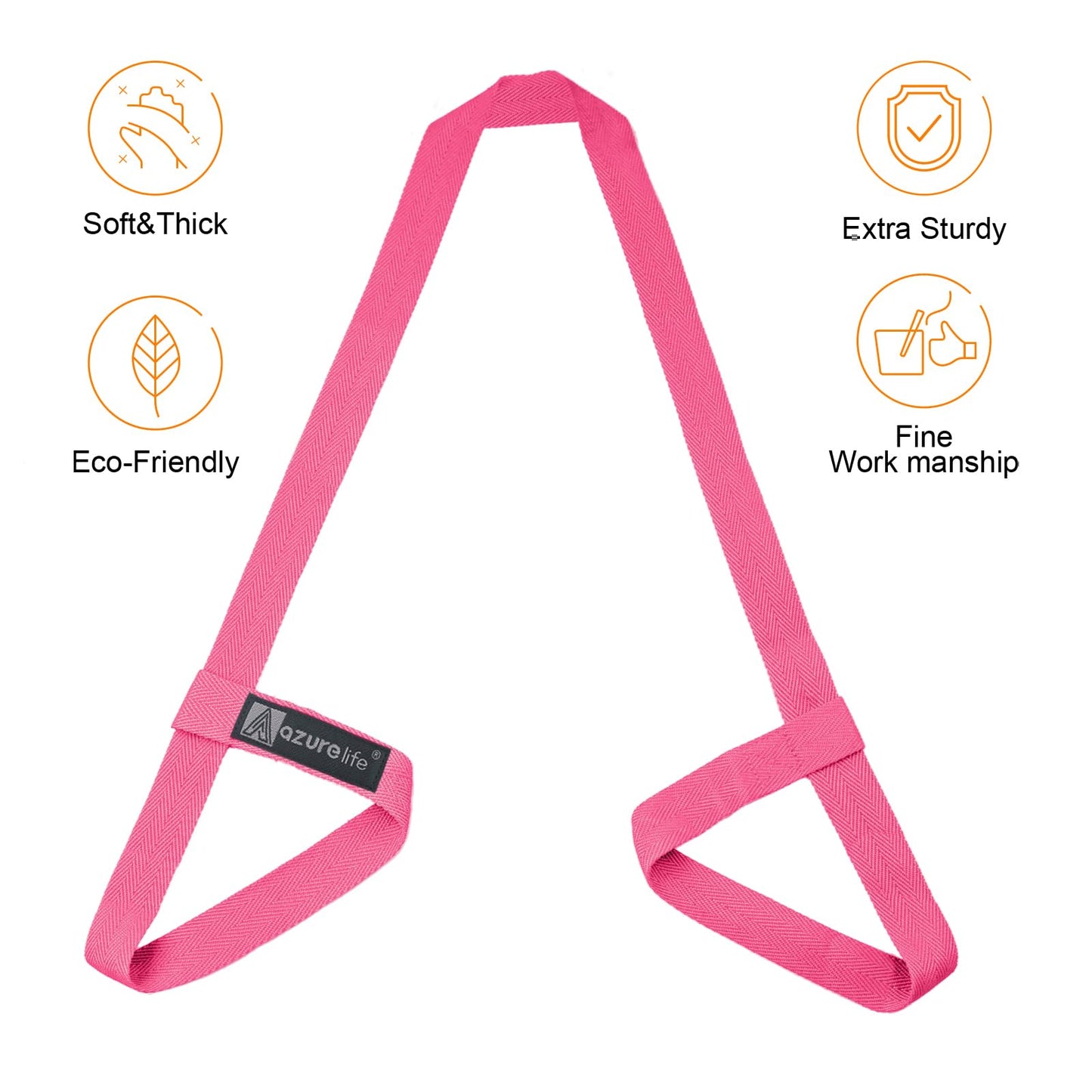 Premium Yoga Mat Sling, Adjustable Yoga Mat Straps for Carrying, Easy-Cinch Yoga Mat Holder Strap