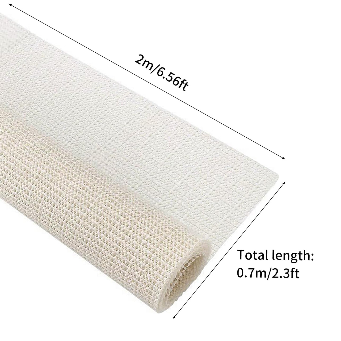 Non Slip Rug Pad, Anti Slip Rug Pad, Protective Cushioning Pad for Tatami Mats, Office Chairs Beds Yoga Mats Sofas, Keep Your Rugs in Place (78.7 in x 6.6 ft)