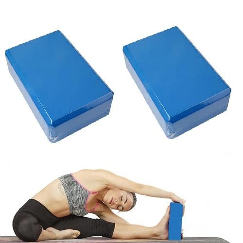Yoga Blocks 2 Pack, Premium EVA Foam Blocks for Yoga, Pilates, Meditation, High Density Non-Slip Yoga Brick Foam Blocks, Yoga Accessories for Women, 9''x6''x3''
