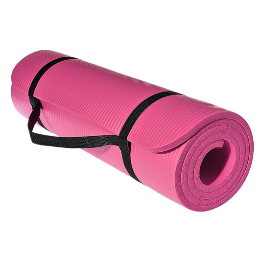 Extra Thick Yoga Mat Fitness Mat with Backpack, 72" L x 24" W x 0.4 Inch Pilates Anti-Slip Yoga Mat