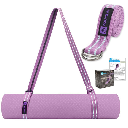 Premium Yoga Mat Sling, Adjustable Yoga Mat Straps for Carrying, Easy-Cinch Yoga Mat Holder Strap